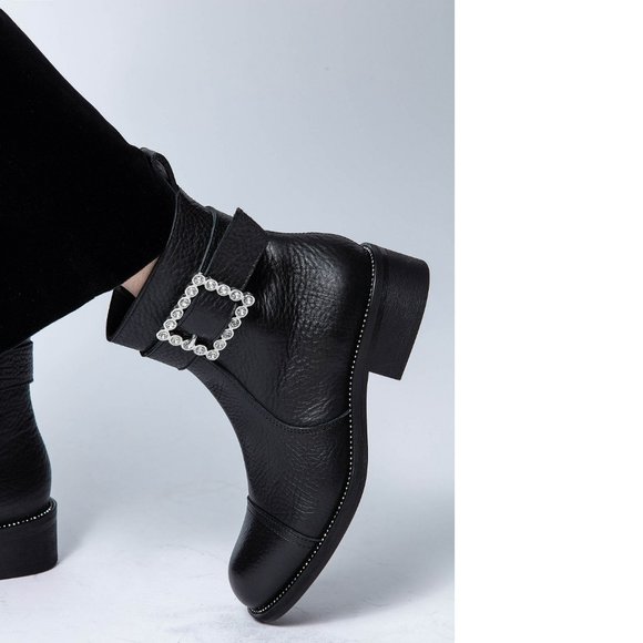 Zadig \u0026 Voltaire | Shoes | Zadig Voltaire Black Empress Leather Buckle  Boots | Poshmark